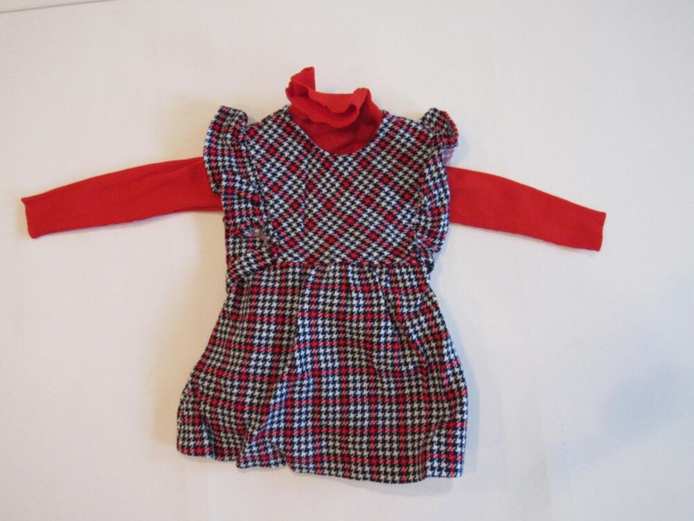 Alyssa Vintage Red/Blue Dress